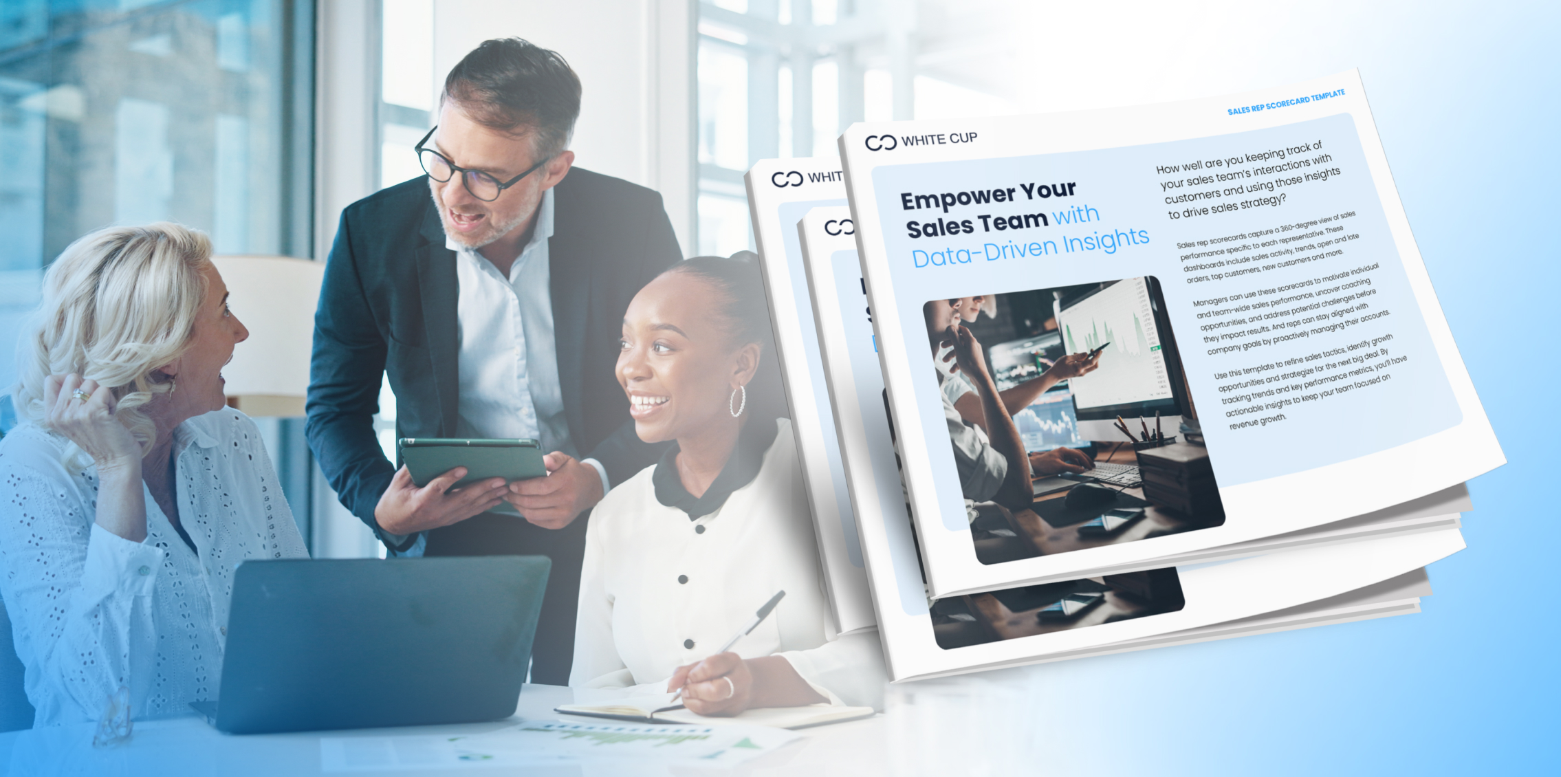 Sales Rep Scorecard Template White Cup